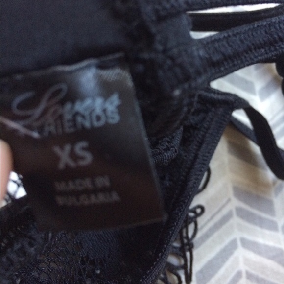 Lovers + Friends Black Fringe Bralette - Picture 7 of 7